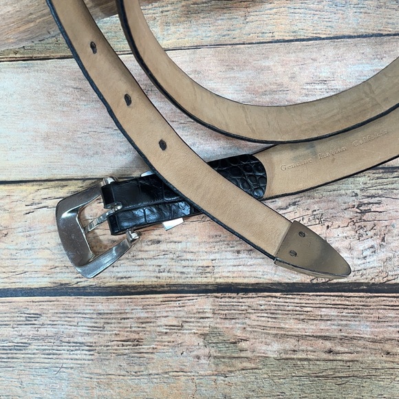 Leather Belt with removable Buckle Size 40 - Picture 5 of 10